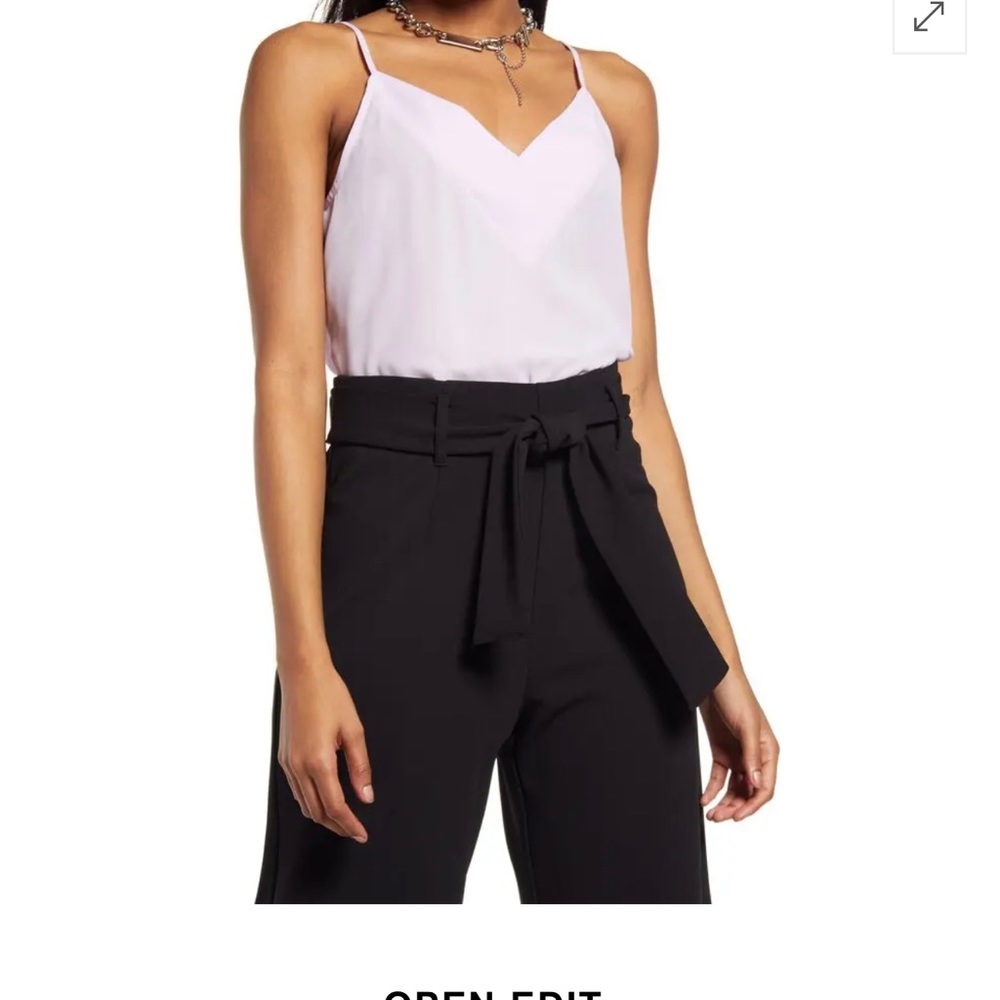 Open edit crossover camisole - purple